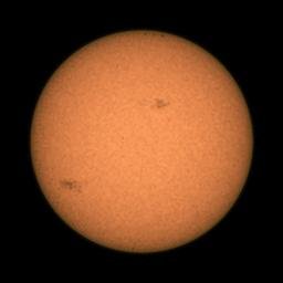 Perseverance views sunspots